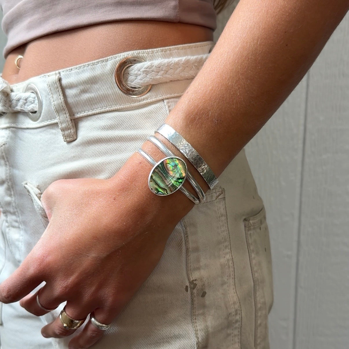 Sea Glass Sky Cuff