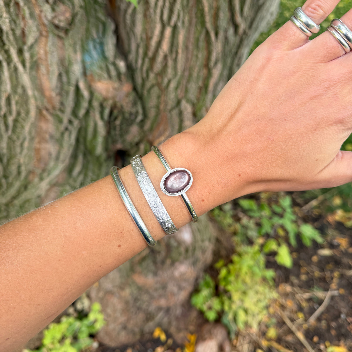 Midnight Bloom Cuff