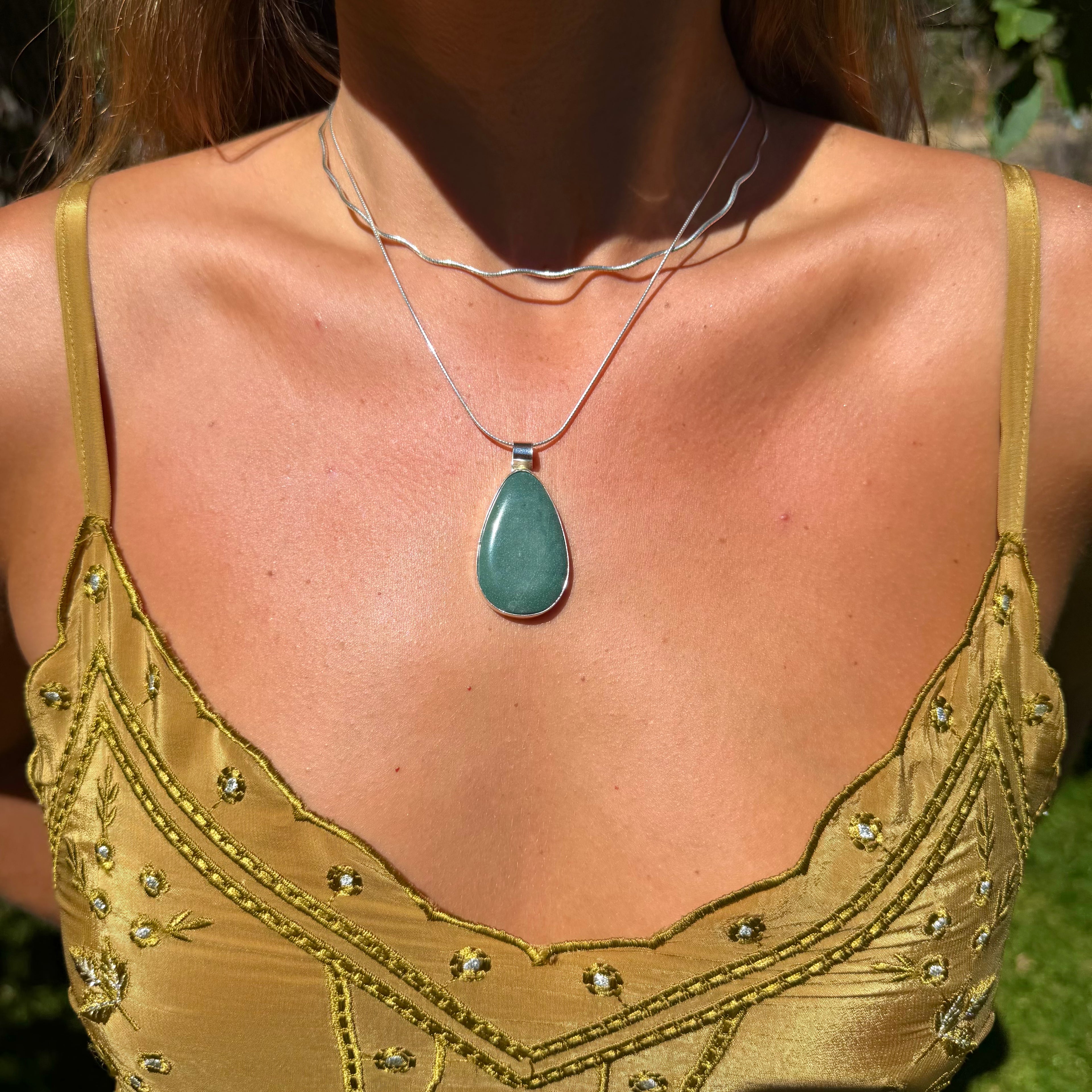 Green Stone Pendant