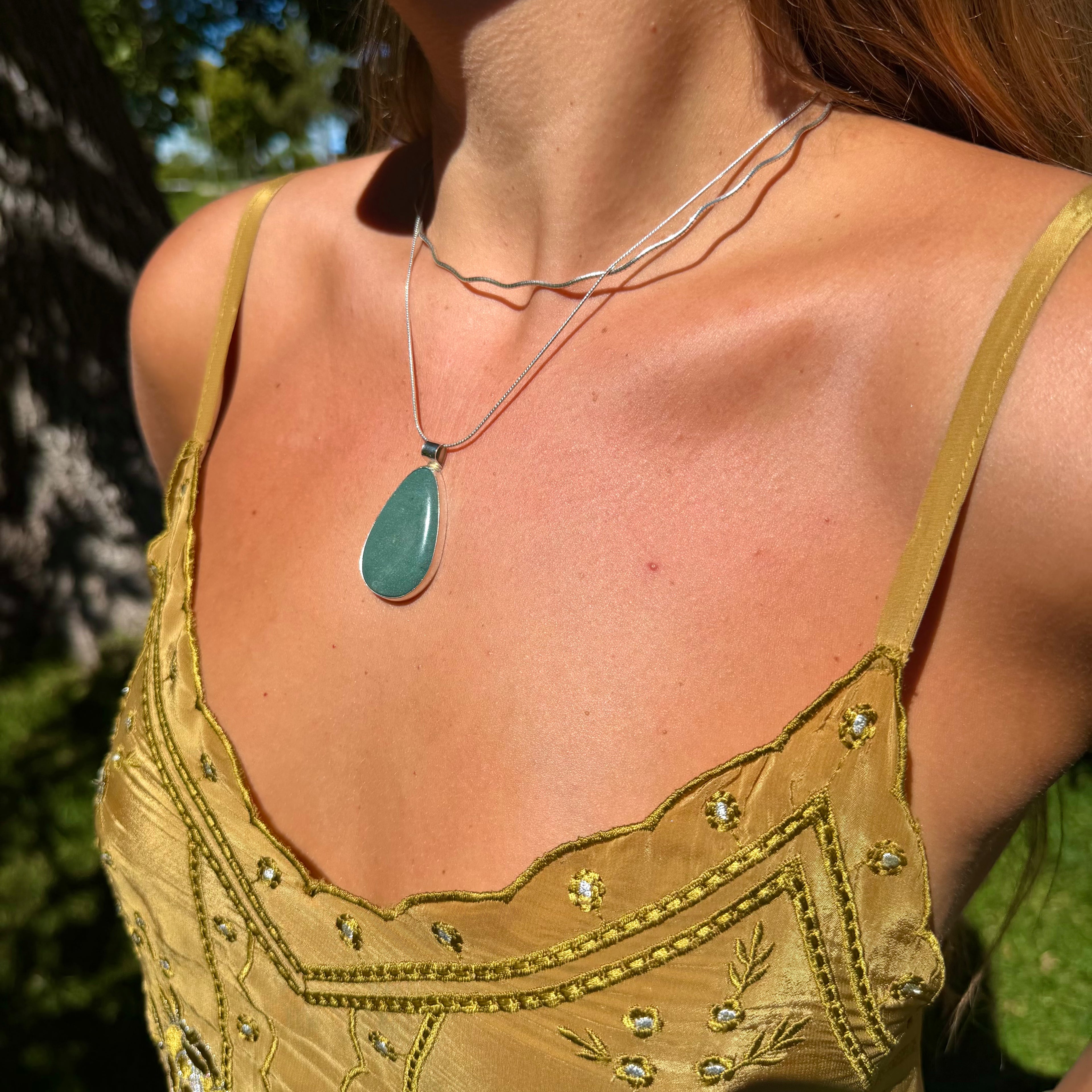 Green Stone Pendant