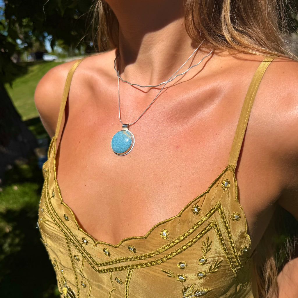 Sea Glass Eyes Pendant