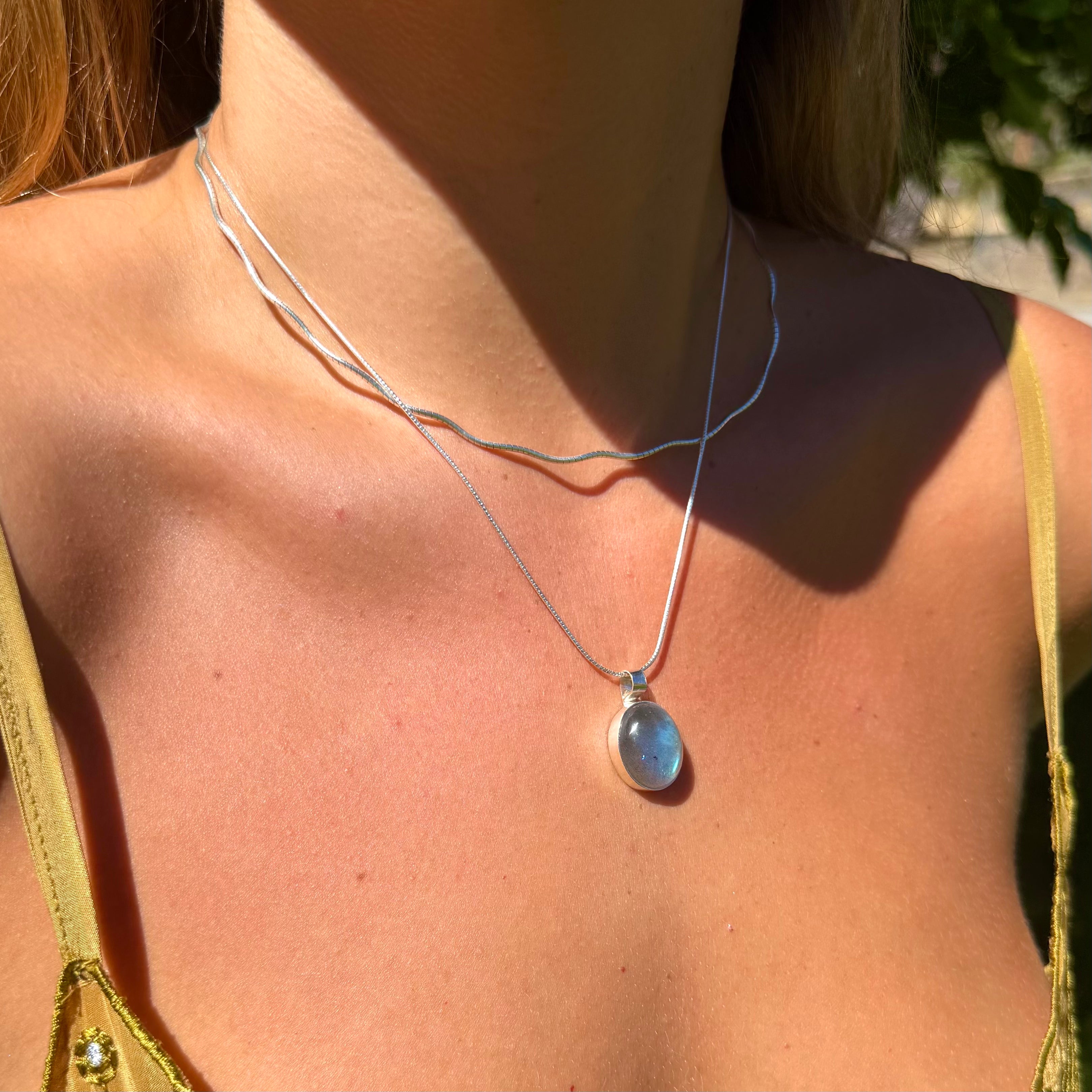 Washed Blue Pendant