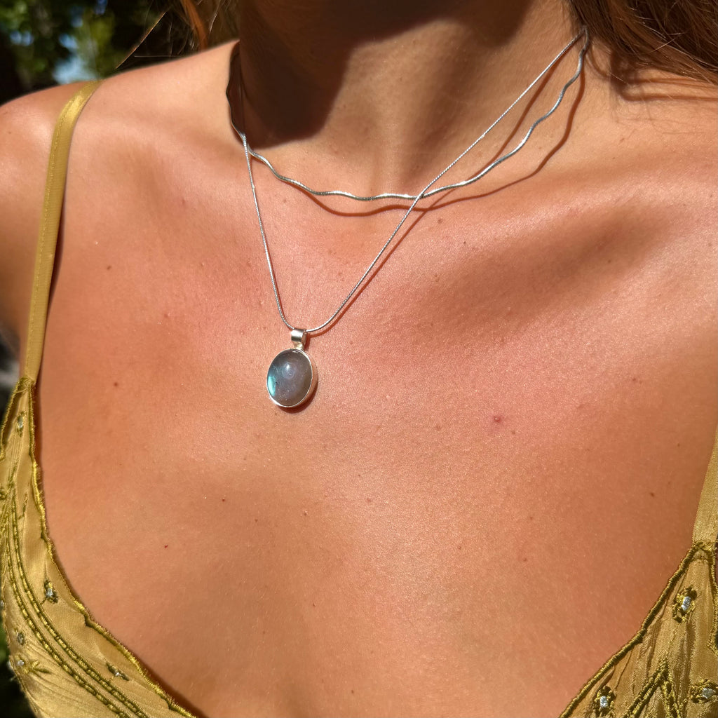 Washed Blue Pendant