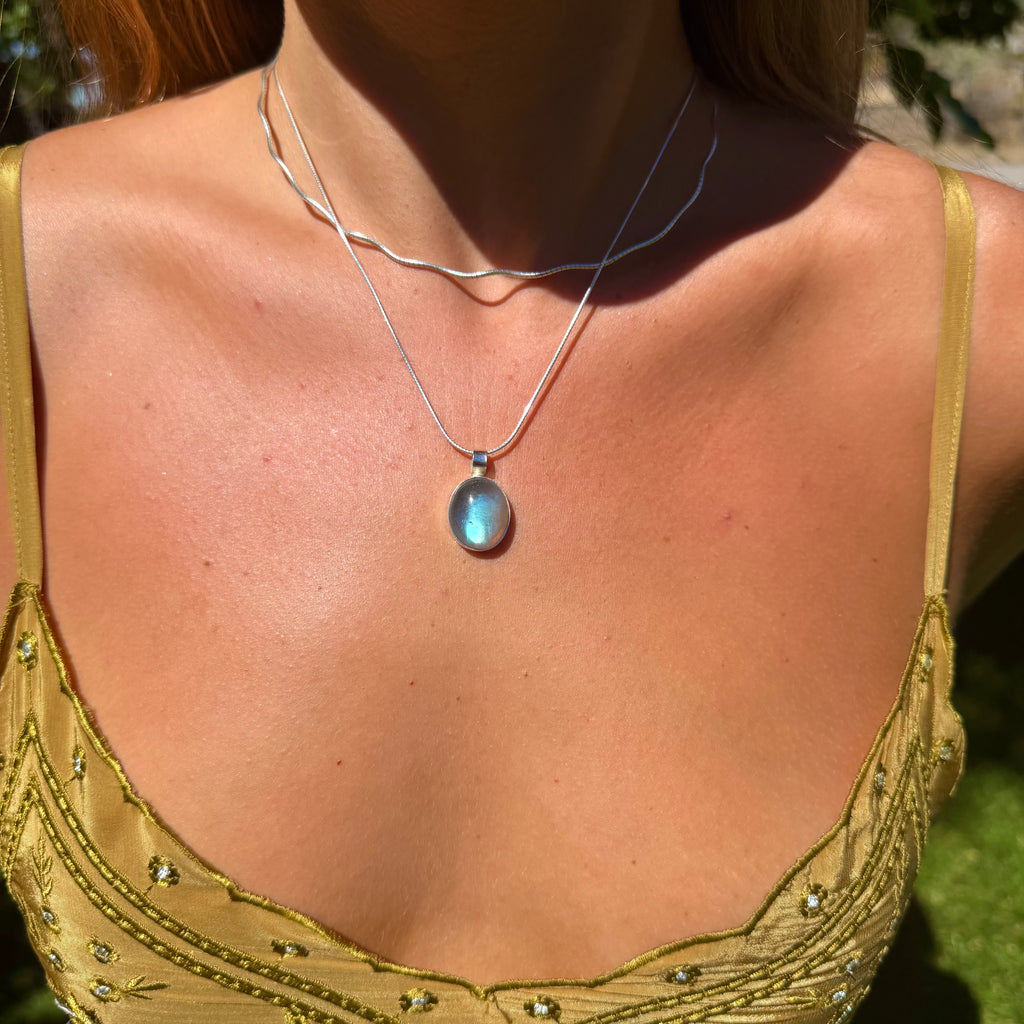 Washed Blue Pendant