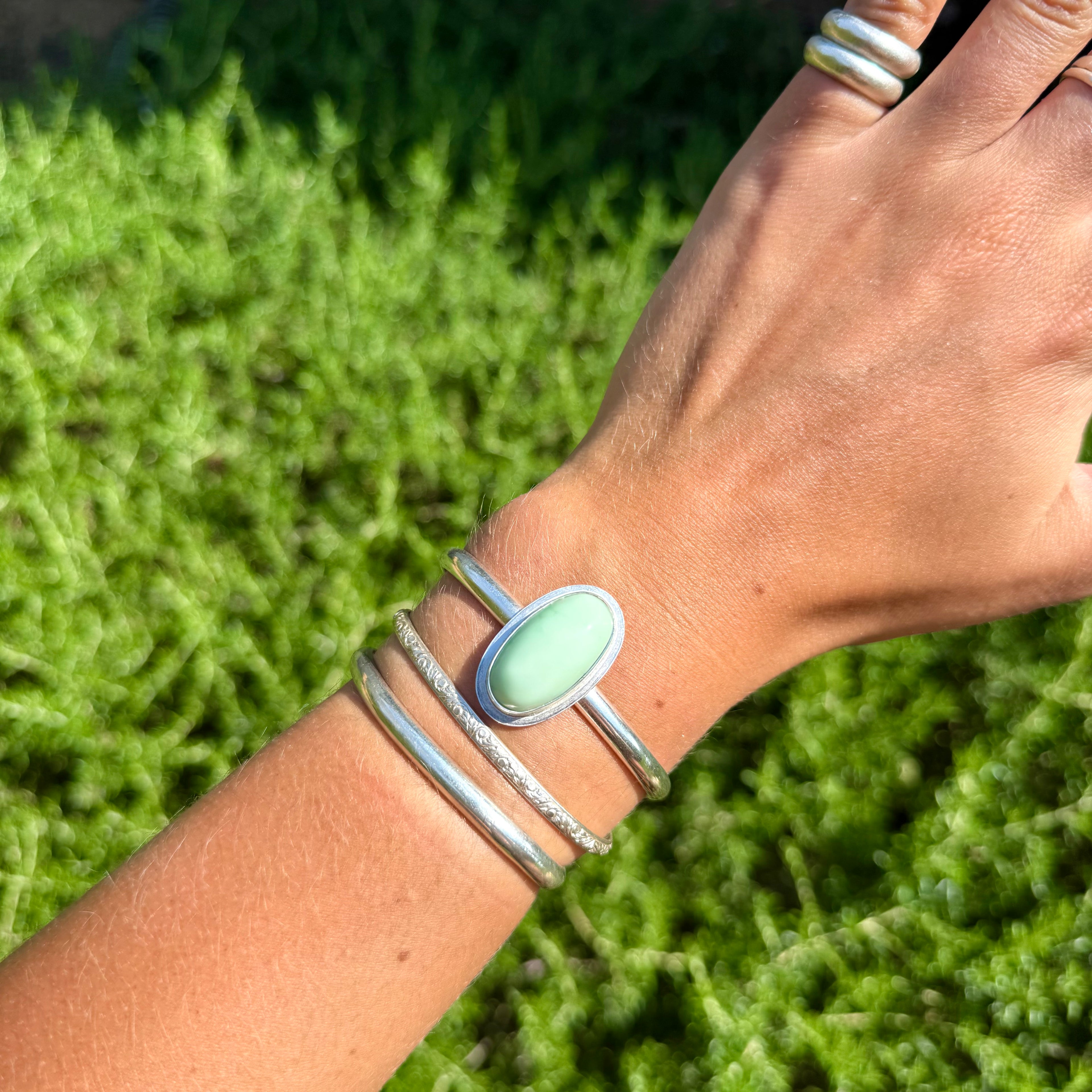 Mint Bloom Cuff