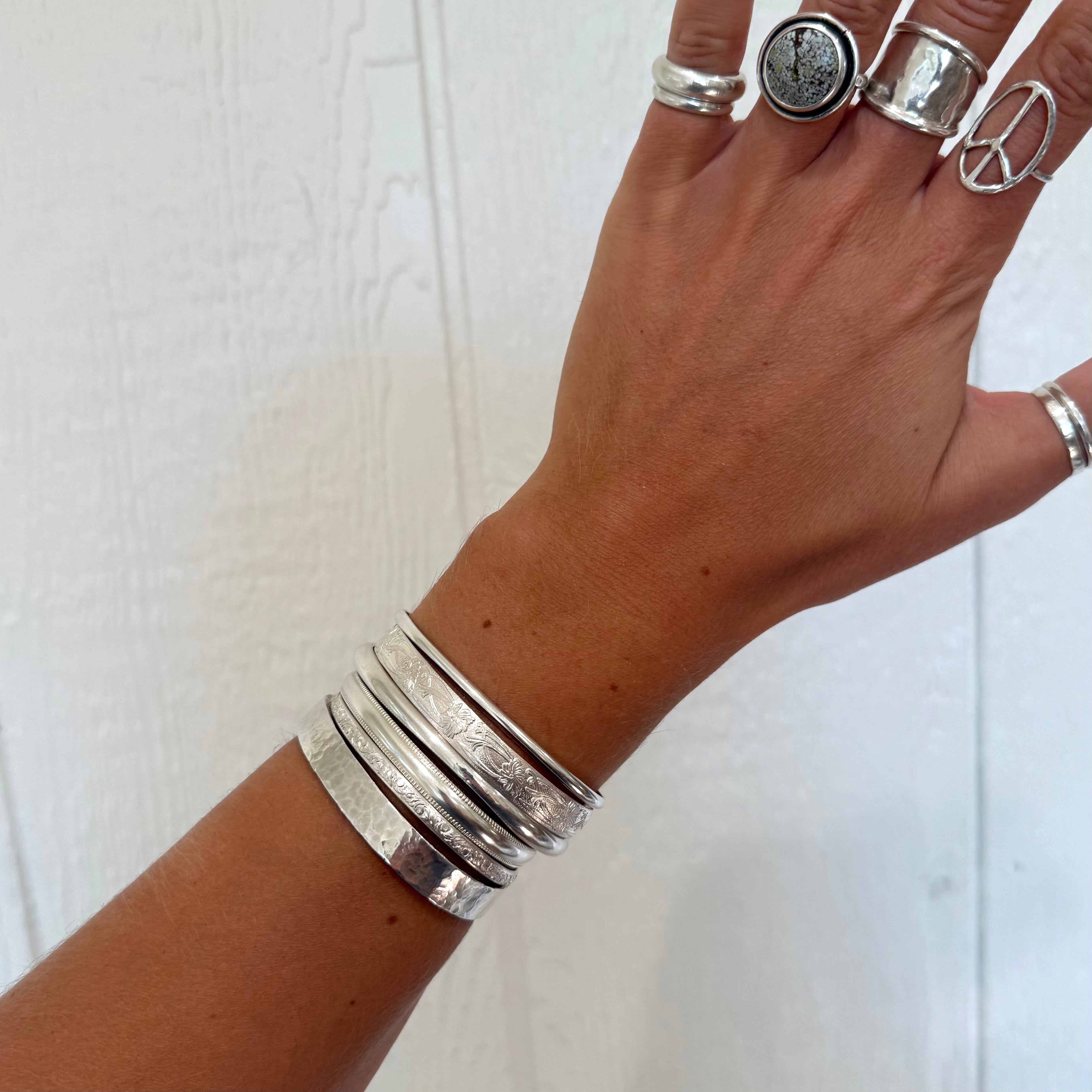 Dainty Half Round Cuff