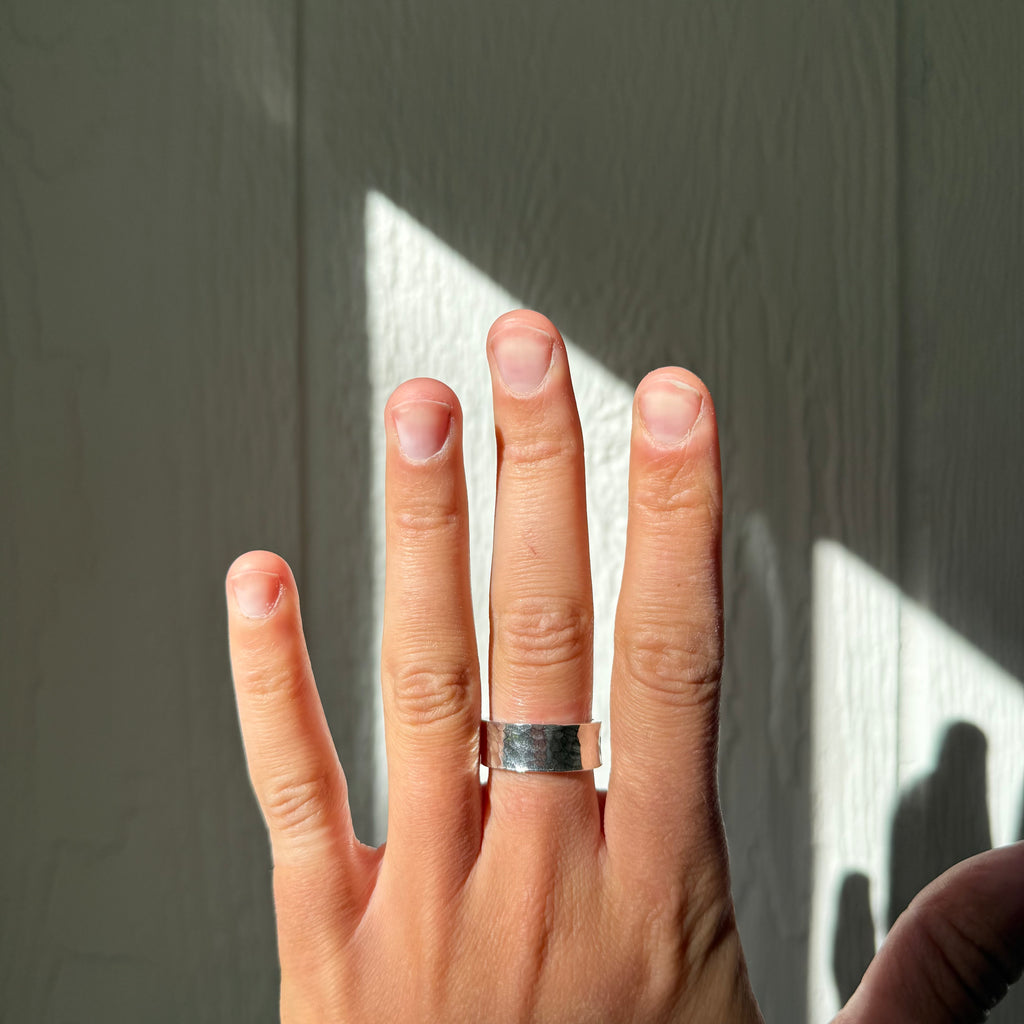 Thick Hammered Square