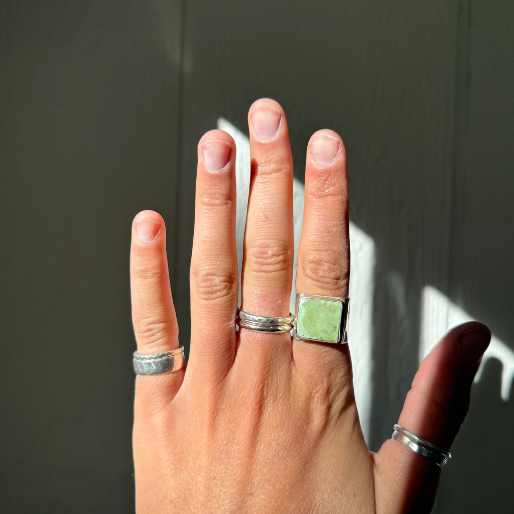 Simple + Hammered Stacker Set