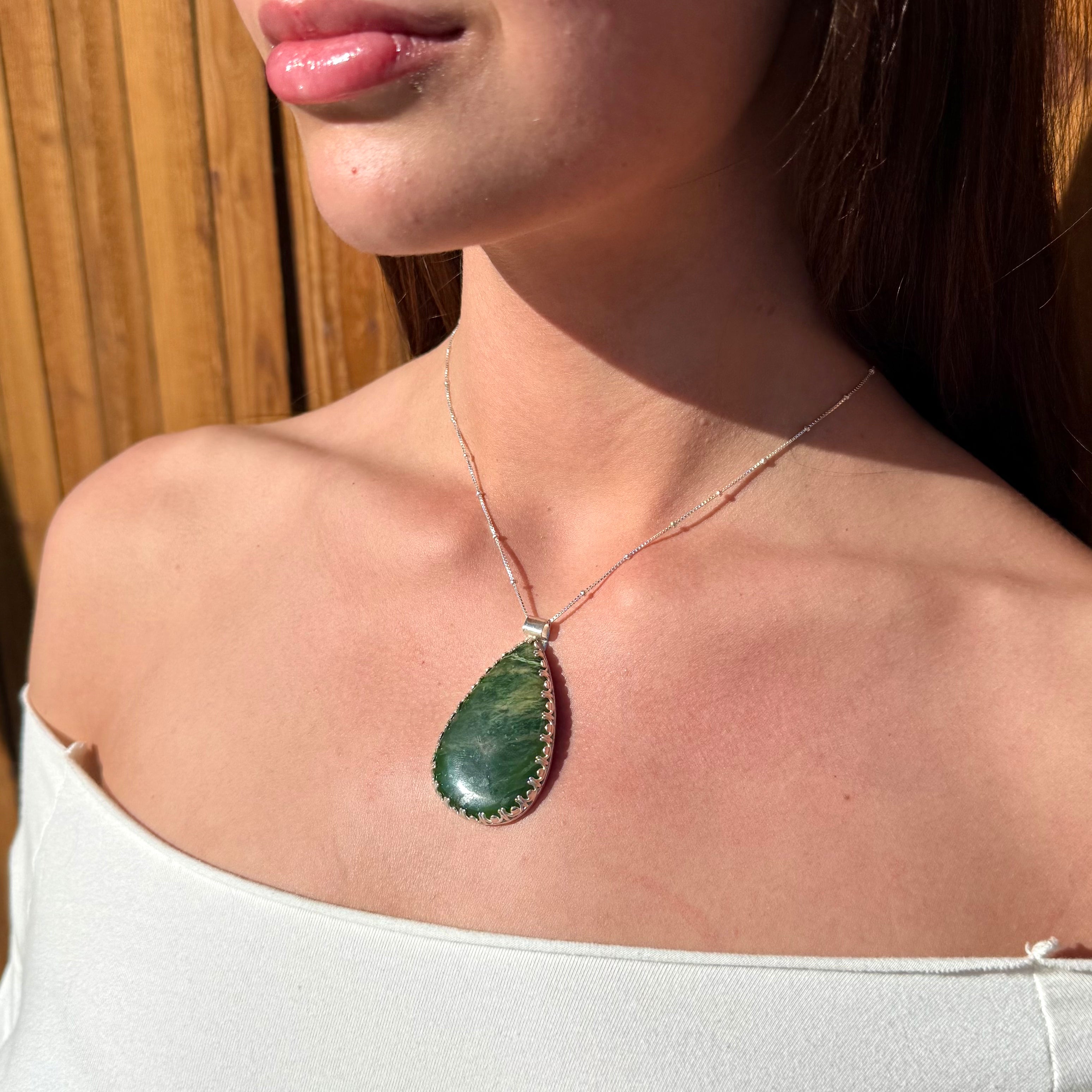 Winter Pine Path Pendant