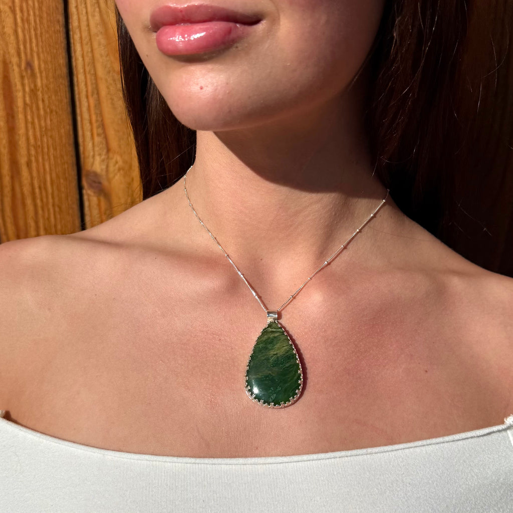 Winter Pine Path Pendant