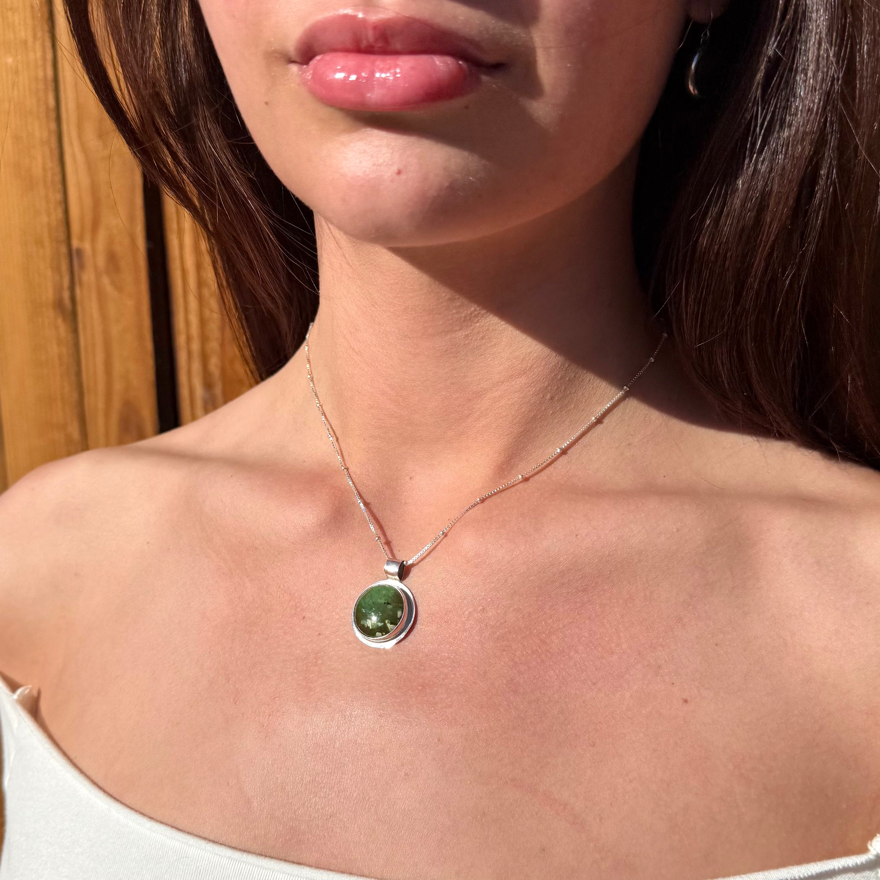 Snowy Evergreen Pendant