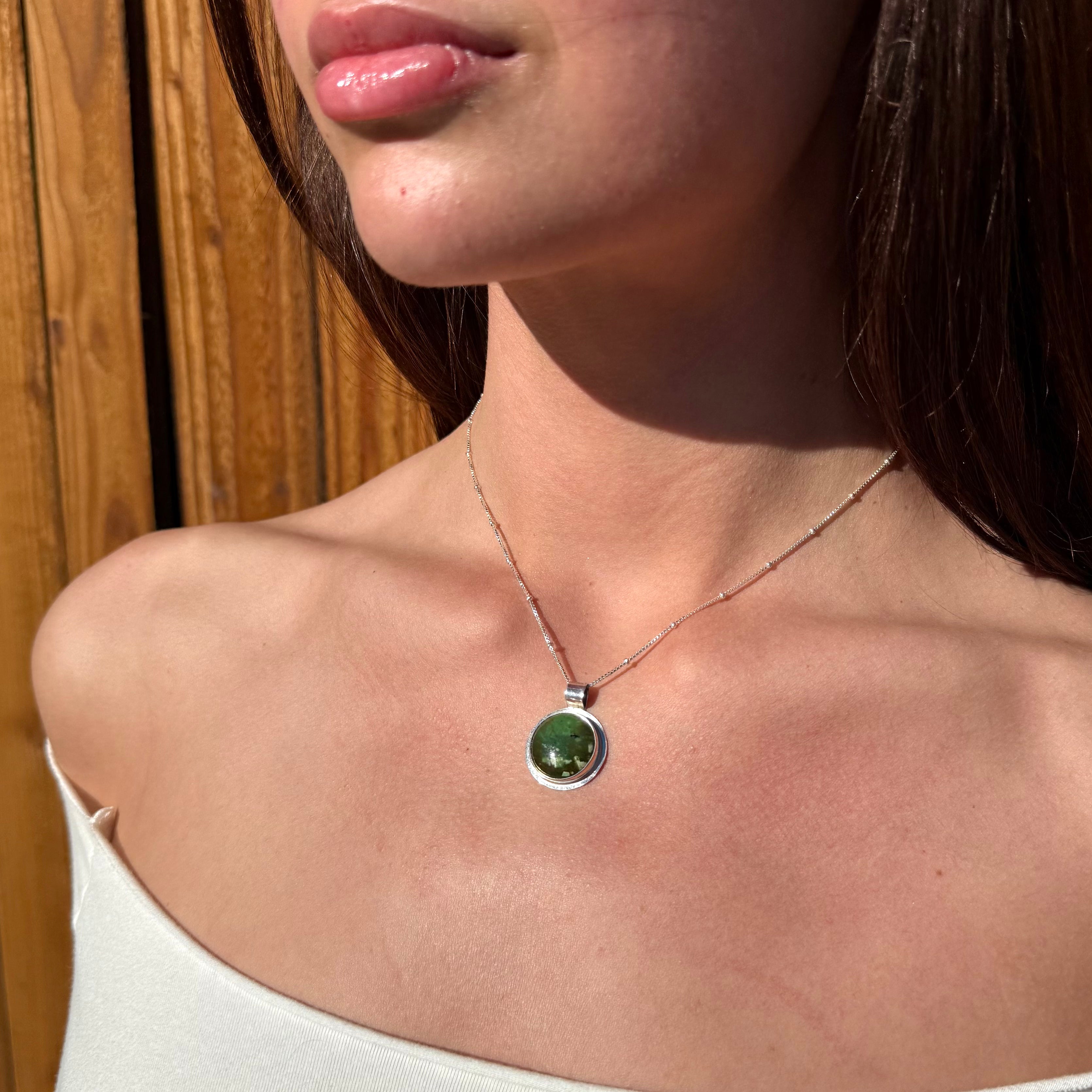 Snowy Evergreen Pendant