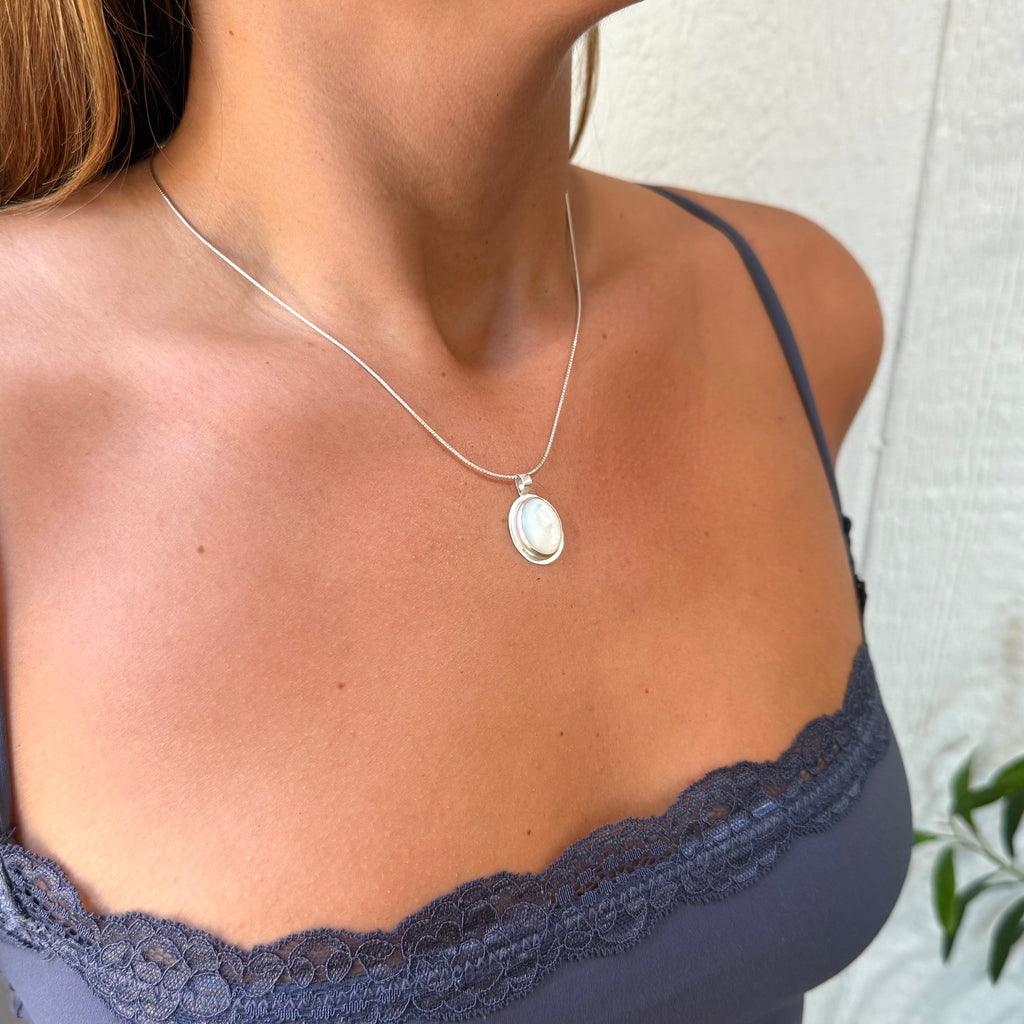 Full Heart Full Moon Pendant