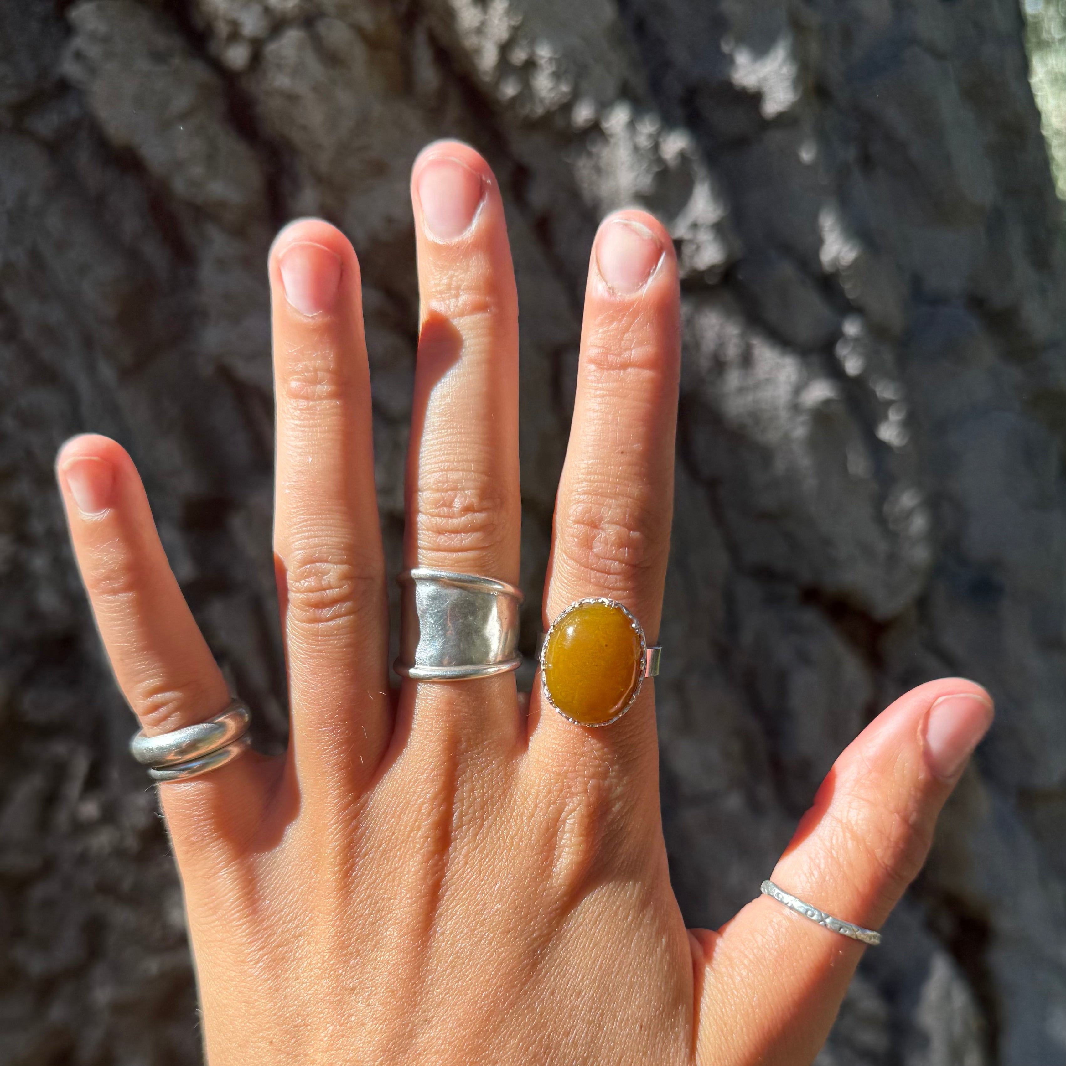 Size 9 Cozy caterpillar Ring