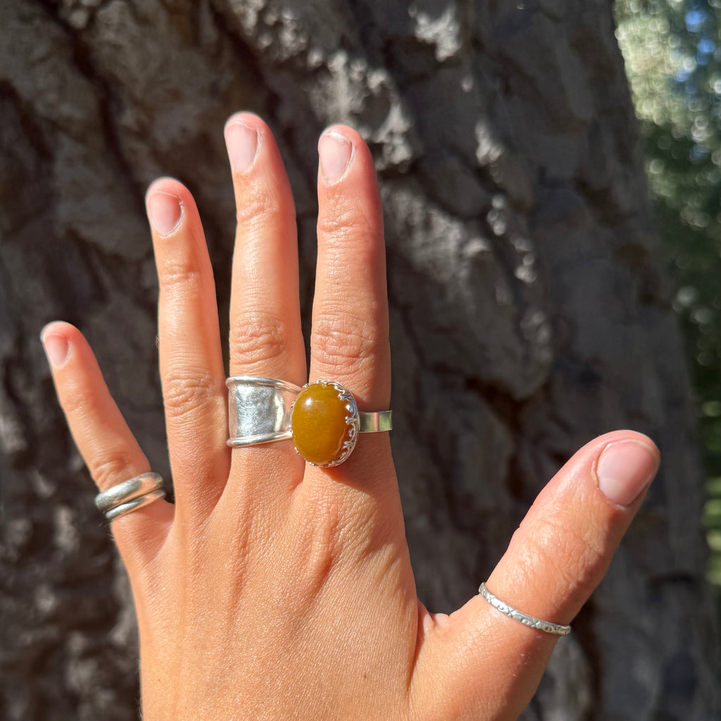 Size 9 Cozy caterpillar Ring
