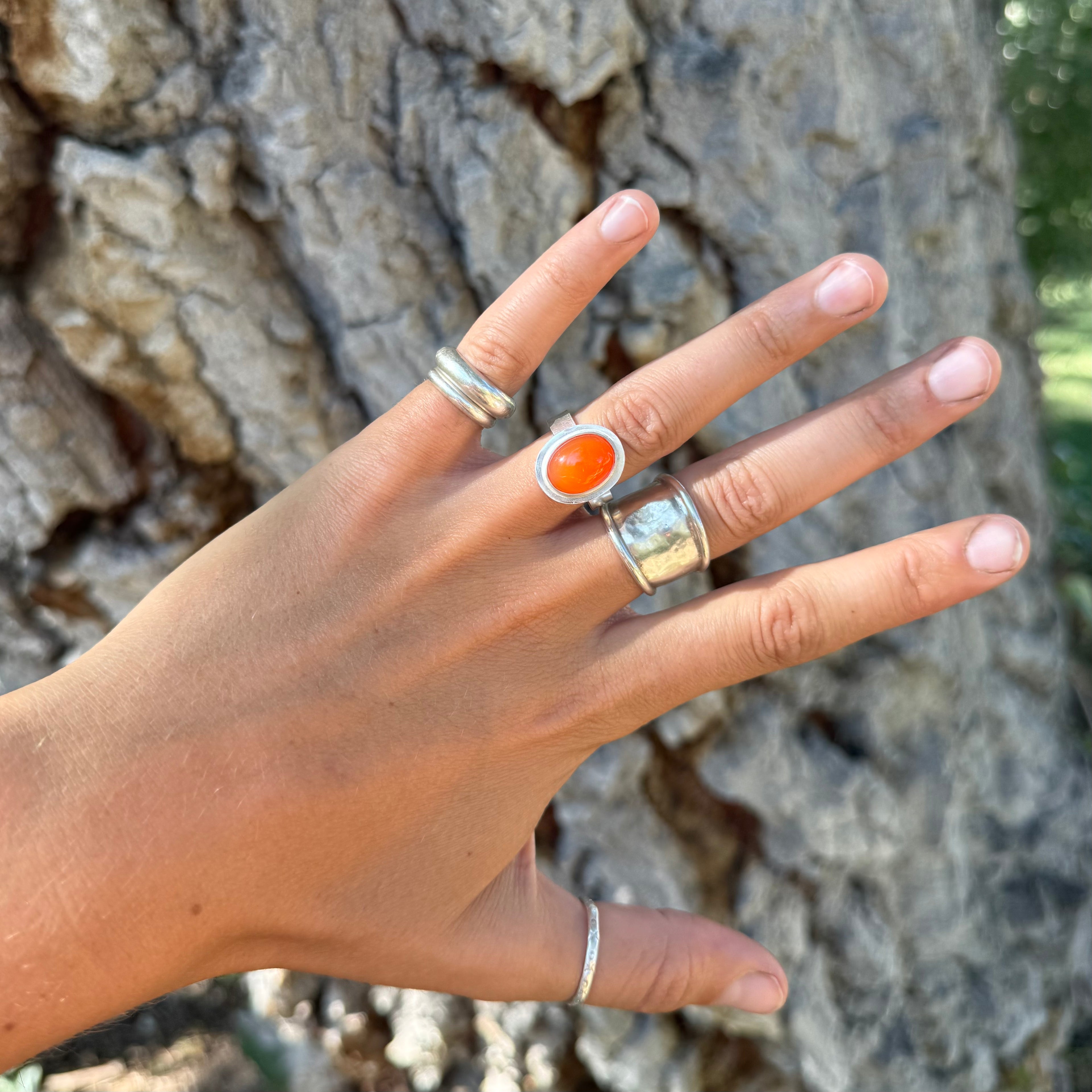 Size 8 Caterpillar Ring